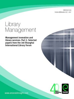 cover image of Library Management, Volume 28, Issue 1 & 2